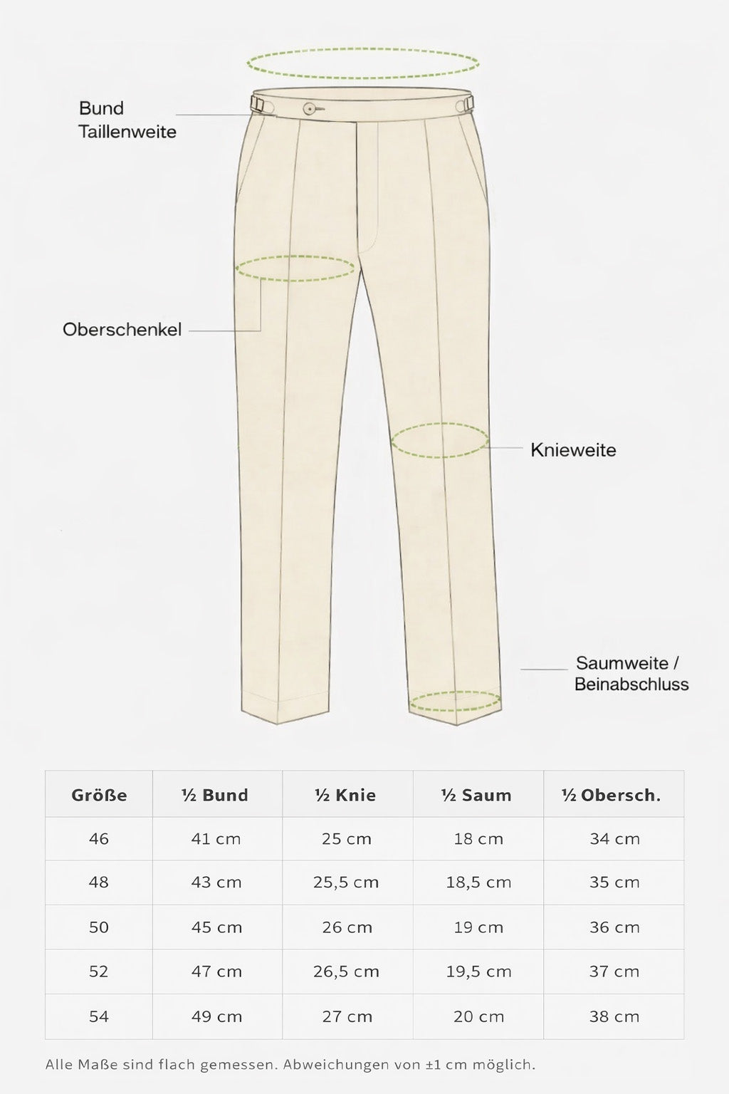Baumwollhose Weiß - Britische Baumwolle