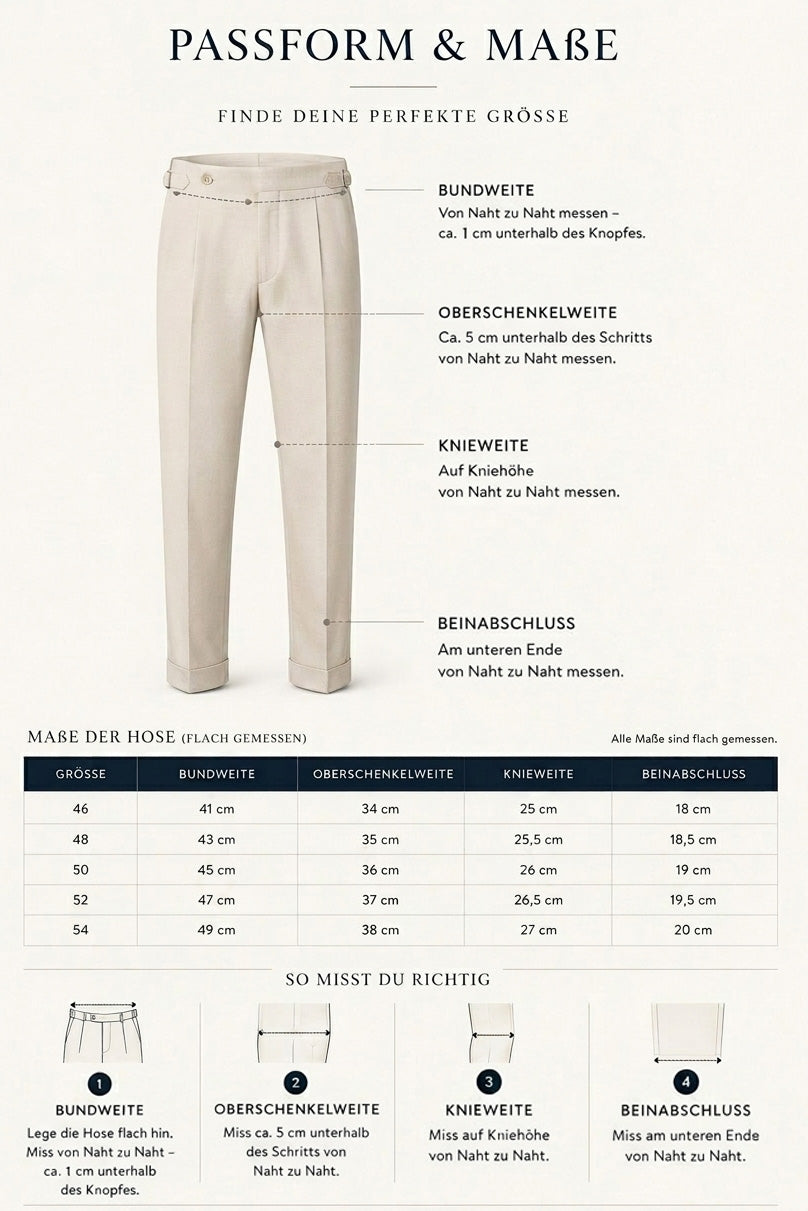 Wollhose mit Side Adjusters – Schwarz