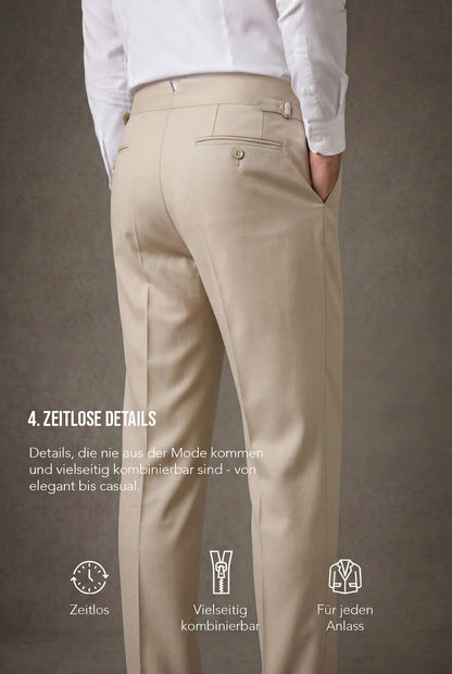 Wollhose mit Side Adjusters – Beige