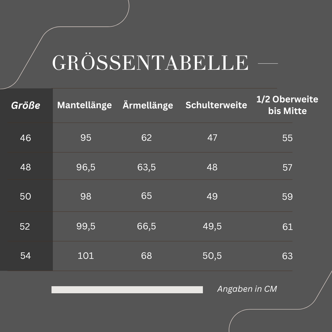 Mantel aus Loro Piana Stoff Kaschmir Schurwolle
