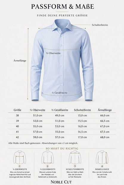 Signature-Hemd Hellblau - Baumwolle