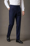 Wollhose mit Side Adjusters – Navy