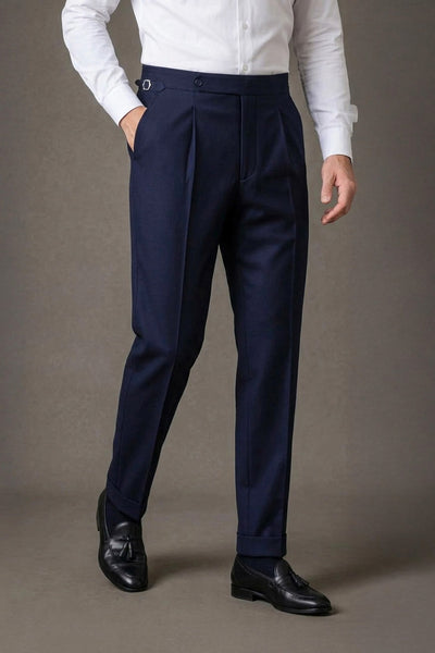 Wollhose mit Side Adjusters – Navy