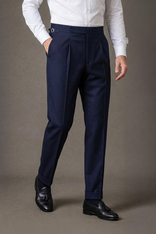Wollhose mit Side Adjusters – Navy