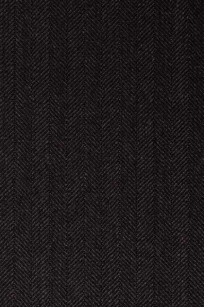 Herringbone-Stoffstruktur der dunkelbraunen Wollhose aus Schurwolle