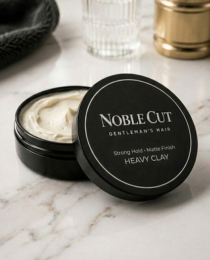 Noble Cut Heavy Clay für Männer mit starkem Halt und mattem Finish