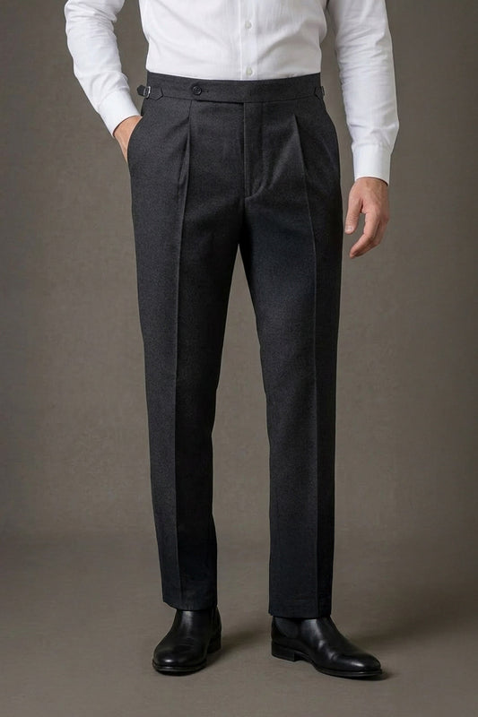 Wollhose mit Side Adjusters – Dunkelgrau