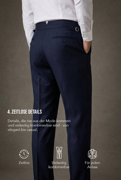 Wollhose mit Side Adjusters – Navy